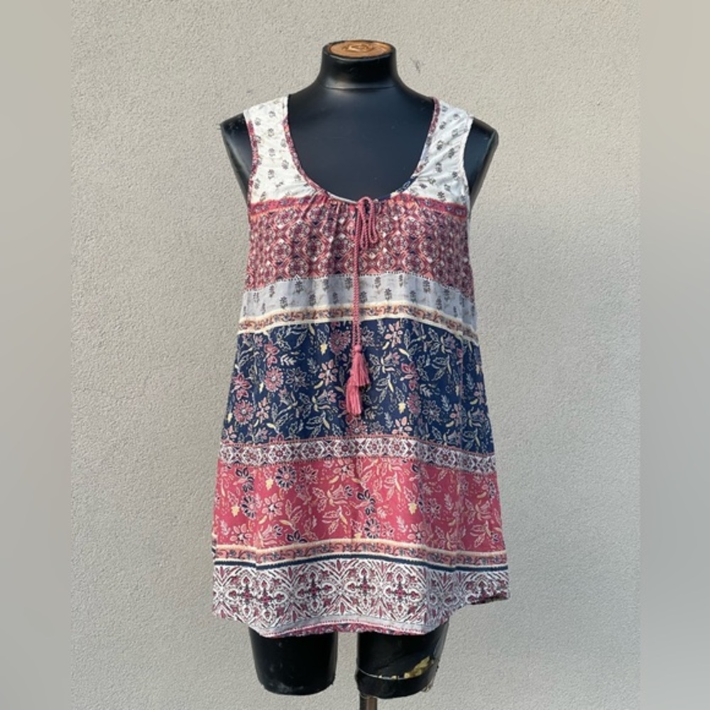 Beach lunch lounge tunic Sz M tank very nice